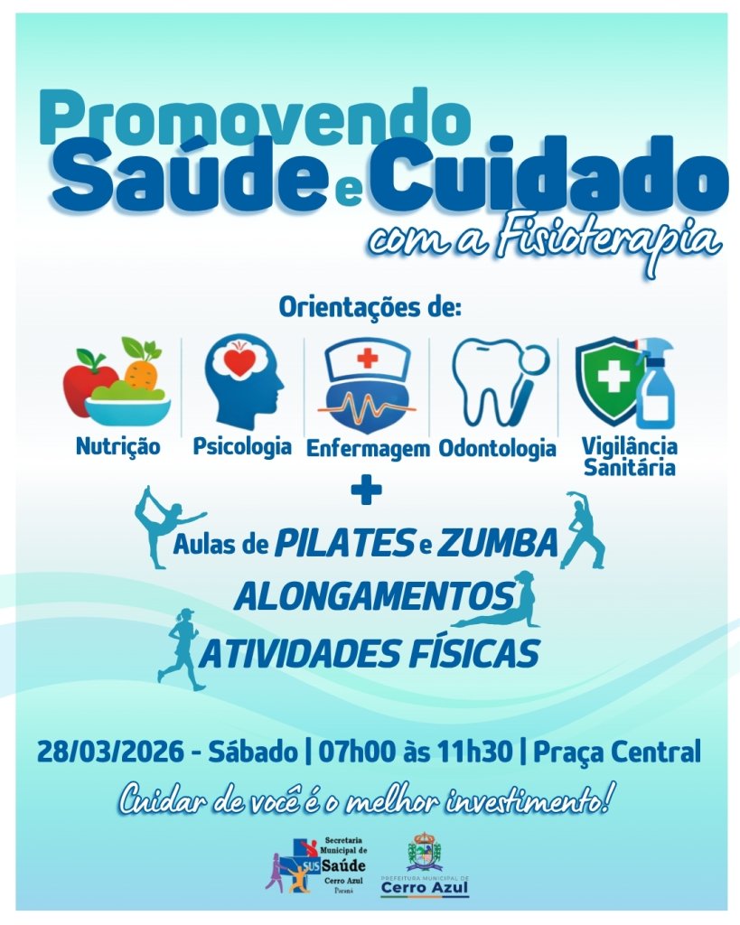 Cerro Azul Promove Saúde e Bem-Estar com Ações Gratuitas na Praça Central