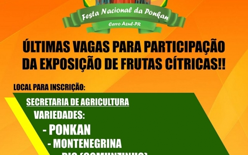 EXPOSIÇÃO DE FRUTAS CÍTRICAS FESTA NACIONAL DA PONKAN 2023